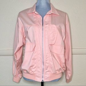 Vintage Bay Club Pink Bomber Jacket